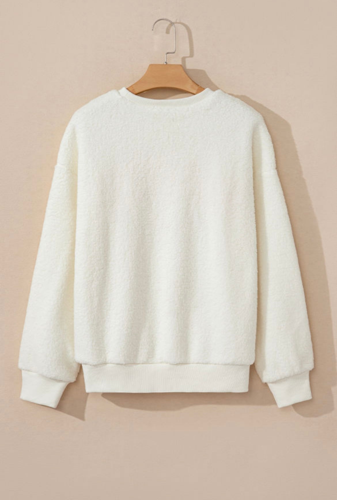 "HOWDY" Sherpa Pullover Sweater